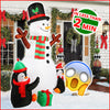 Load image into Gallery viewer, 6ft Inflatable LED Snowman w/ Penguins