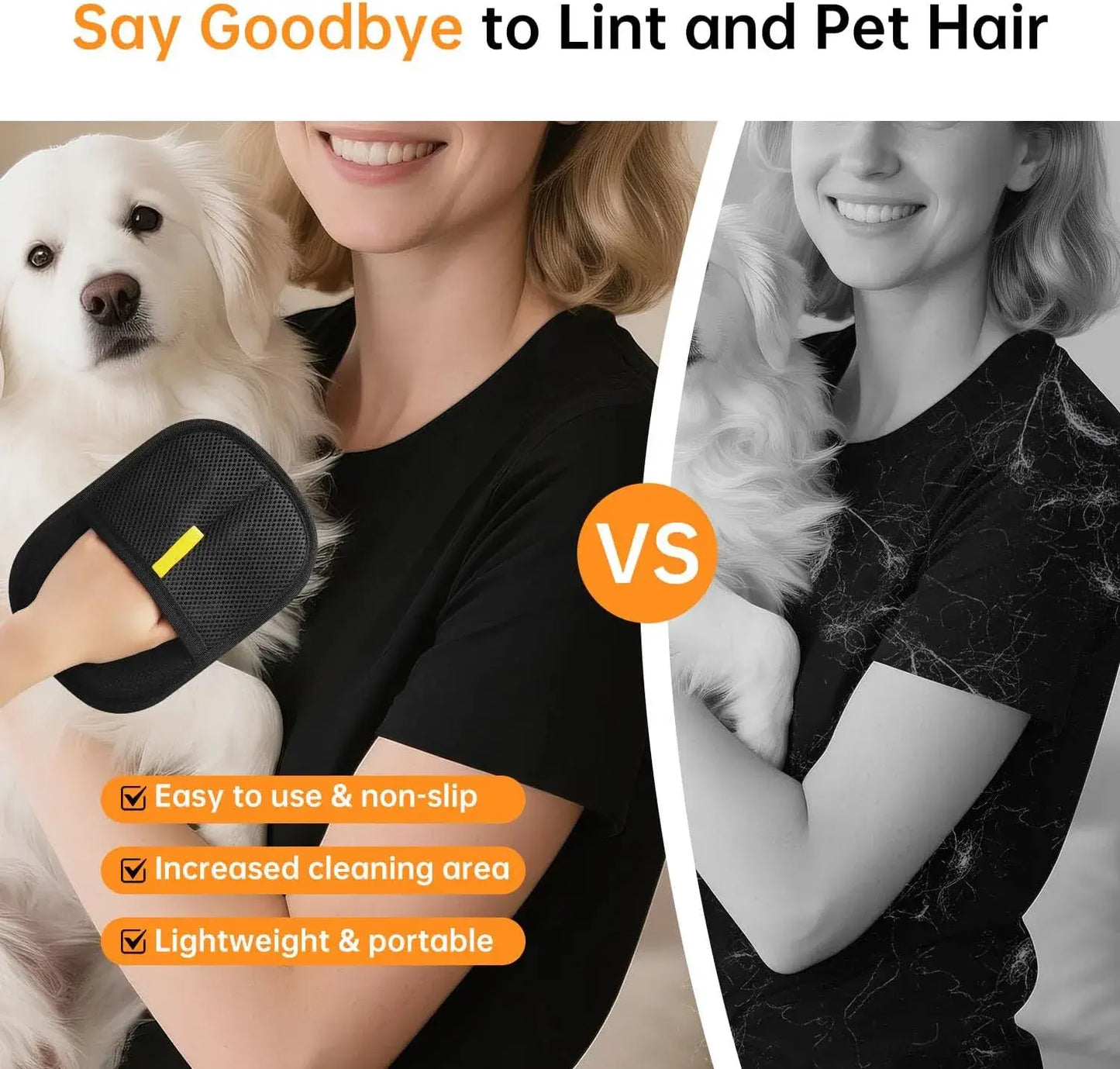 (Free Today) FurZap™ PRO: Electrostatic Pet Hair Remover Glove
