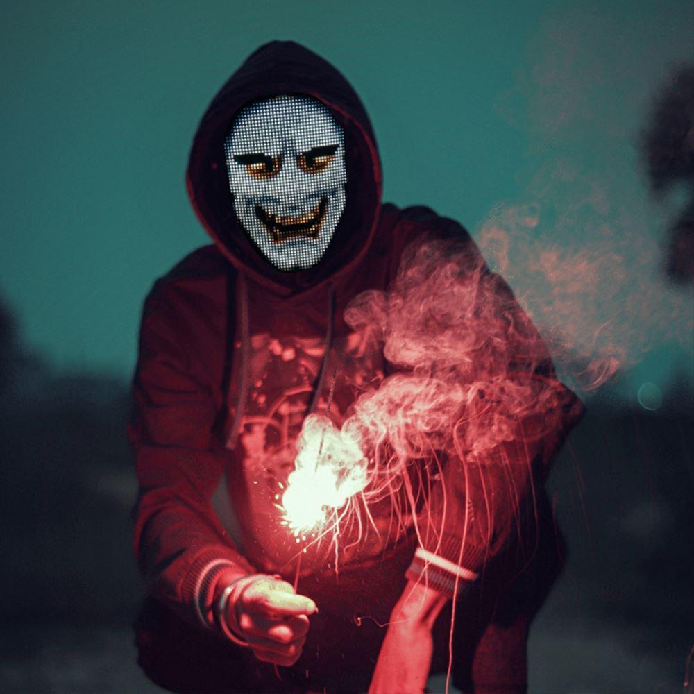 Máscara LED de Halloween 1000 en 1 