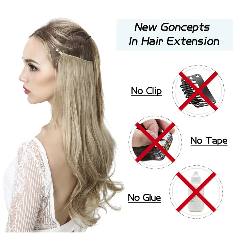 Extensiones de cabello sintético (un solo color)