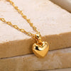 Laden Sie das Bild in den Galerie-Viewer, Stainless Steel Love Heart Necklace For Woman - Gold Color
