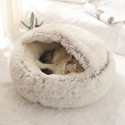 Comfort Cave™ - Cama relajante para gatos de felpa suave