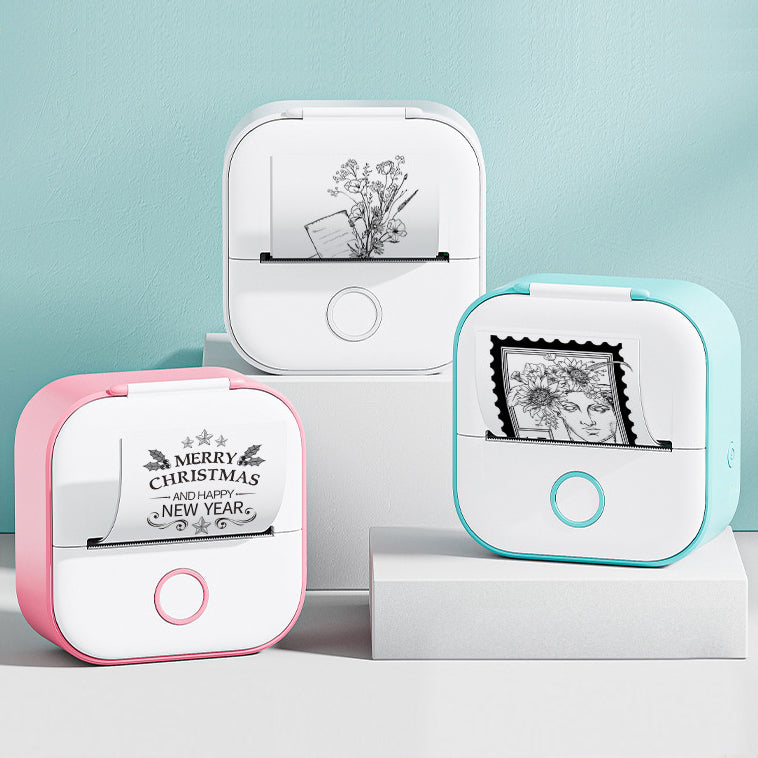 3 inkless sticker printers with sticky notes