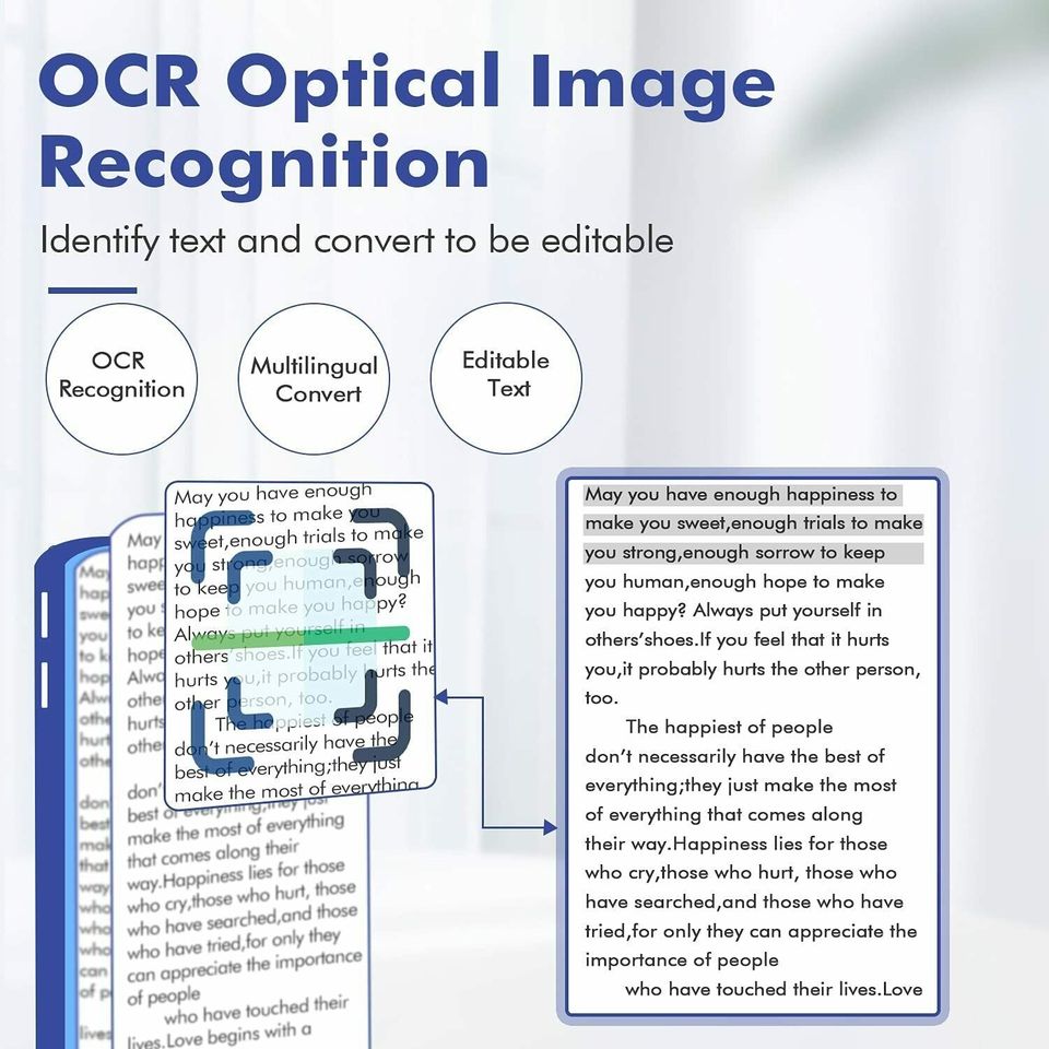 inkless sticker printer app with ocr optical image recognition