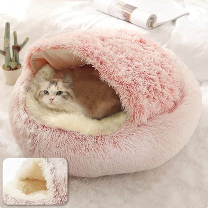 Comfort Cave™ - Cama relajante para gatos de felpa suave