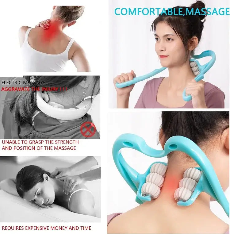 [Promoción del último día, 40% de descuento] NeckPal™: Rodillo de masaje para el cuello 