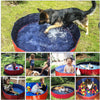 Outdoor Foldable Swimming Pool for kids and pets portable Red