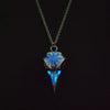 Load image into Gallery viewer, Crow Skull Glowing Necklace