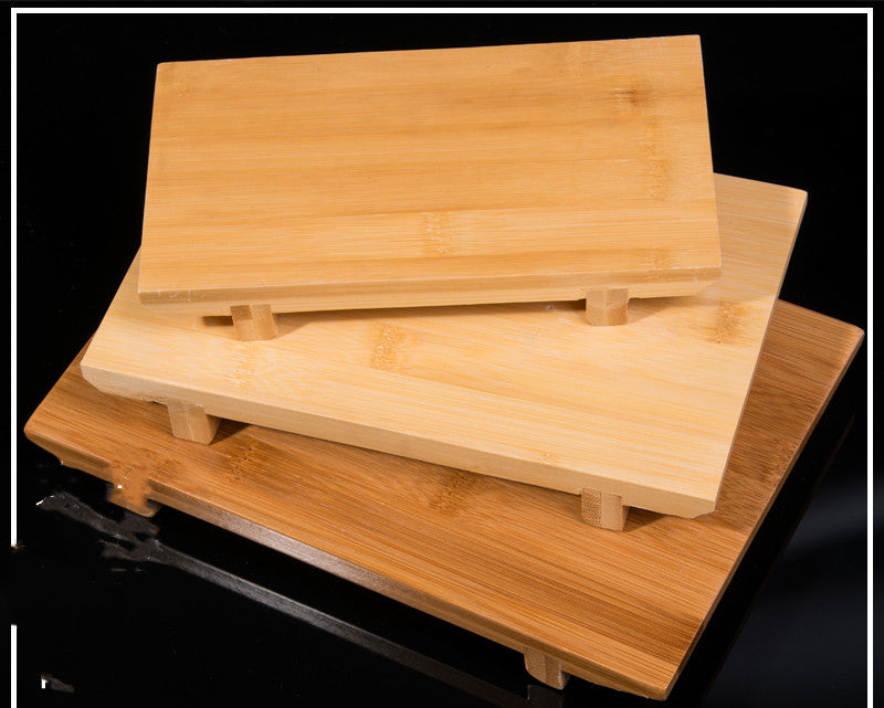 Tabla de sushi de bambú carbonizado