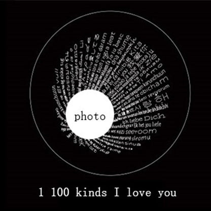 Collar de proyección personalizado: 100 maneras de decir te amo