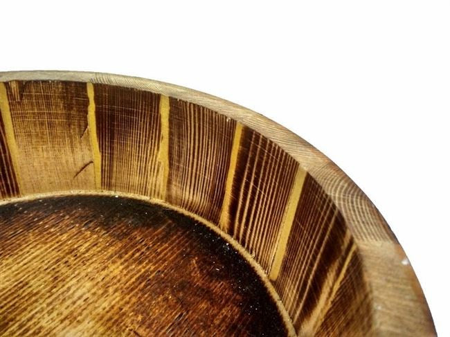 Tazón de madera tradicional para sushi