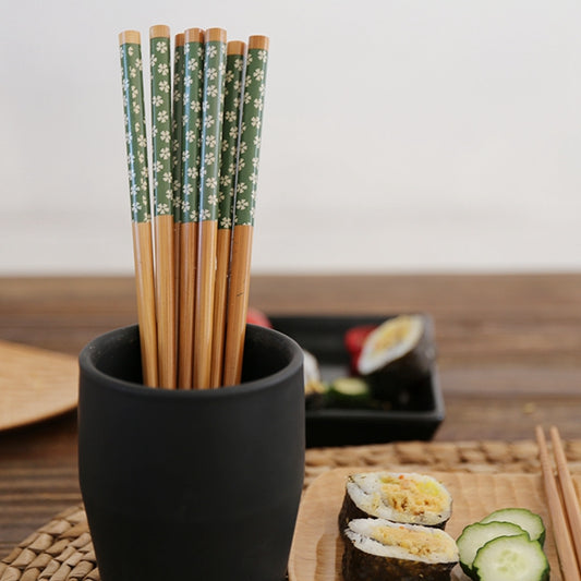 Hochwertige japanische Bambus-Essstäbchen (4 Paar)