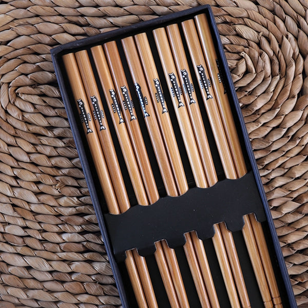 [Oferta exclusiva] Palillos de bambú japoneses premium (4 pares)
