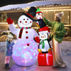 Laden Sie das Bild in den Galerie-Viewer, 6 Fuß aufblasbarer LED-Schneemann mit Pinguinen
