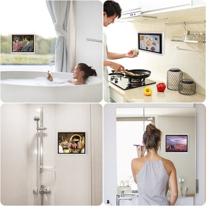 AcquaFlix™️ Plus: Waterproof Tablet Holder for Bathroom & Kitchen